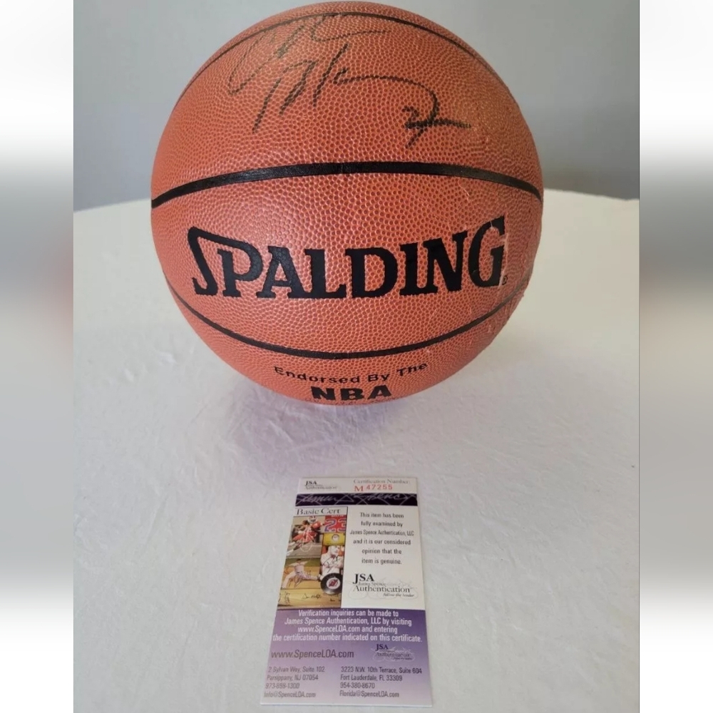 Autographed Charles Barkley basketball with COA